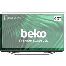 Best Ekran Beko B40L67525W Tv Ekran Koruyucu - Beko 40" Inç Tv Ekran Koruyucu Şeffaf Paneli