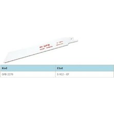 Gfb Tilki Kuyruğu Testere Bıçağı Metal 150mm