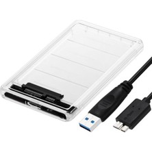 Us Technology 2.5 USB 3.0 Harici SSD 4tb Harddisk HDD Kutusu Sata Şeffaf Disk