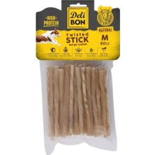 Delibon Deri Burgu Çubuk Orta Boy 50 Li Paket Natural