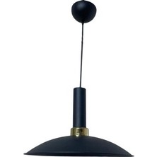 Dylight Retro Metal Dekoratif Siyah Rustik Tekli Sarkıt Avize Çap 35 cm