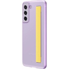 Samsung Galaxy S21 Fe Clear Strap Kılıf - Mor