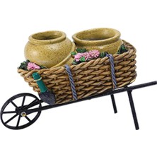 Seasong Bahçe Dekorasyonu Sarı Flowerpot  Sepet Saksı Süs Dekorasyon Düzeni (Yurt Dışından)