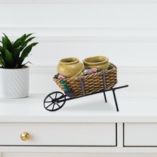 Seasong Bahçe Dekorasyonu Sarı Flowerpot  Sepet Saksı Süs Dekorasyon Düzeni (Yurt Dışından)