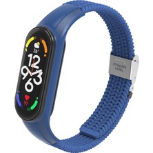 Yue Store Xiaomi Mi Band 7 Soğuk Mavisi Için Naylon Örgülü Saat Bandı (Yurt Dışından)
