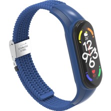Yue Store Xiaomi Mi Band 7 Soğuk Mavisi Için Naylon Örgülü Saat Bandı (Yurt Dışından)