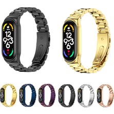 Mijobs Xiaomi Mi Band 7/7 Nfc Gül Altın Için Cs Paslanmaz Ste Watch Band (Yurt Dışından)