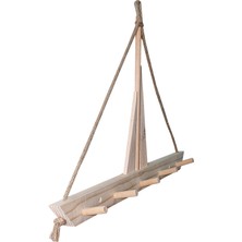 Barış Dizayn Doğal Ahşap Tekne Askılık Anahtar Askısı Kapı Arkası Askısı Havlu Askı