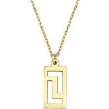 Altın Sepeti Altın Tetris Kolye