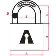 DURA Durakılıt DK2640 Sarı Asma Kılıt 38MM