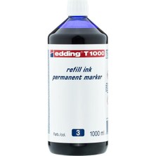Tahtakalehobi Edding T1000 Permanent Marker Mürekkebi 1000 Ml. Mavi