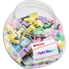 Tahtakalehobi Edding 7 Mini Fosforlu Işaretleme Kalemi Pastel Renkler 100'LÜ Kavanoz