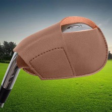 Sharplace Golf Demir Kafa Kapağı Pu Deri Golf Kulübü Kapak 4 Parça (Yurt Dışından)