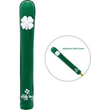 Sharplace Işlemeli Golf Hizalama Çubuğu Kapağı Iyi Yapılmış Tutucu Pu Deri Premium Yeşil (Yurt Dışından)