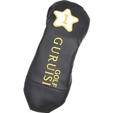 Sharplace Pu Club Headcover Slip Non Slip Golf Ahşap Kafa Kapağı Koruyucu Aksesuarlar 1 Siyah 14.6 x 5.9 inch (Yurt Dışından)