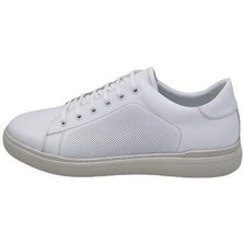 King Shoes Big Feet 3207 Beyaz Büyük Numara Erkek Sneaker