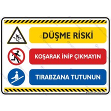 İsg Tabelam 25x35cm/kompozit/Düşme Riski