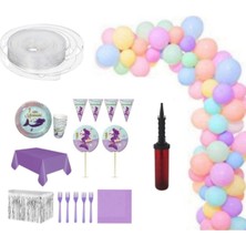 Best Parti Deniz Kızı 16 Kişilik Doğum Günü Parti Seti