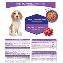 Katzoo Kuzu Etli Pirinçli Yavru Köpek Maması 3 kg