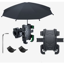 Xcspace Paket Servis Elektrikli Araç Su Geçirmez Güneşlik Küçük Şemsiye Cep Telefonu Tutucu Motosiklet Pil Araba Bisiklet Navigasyon Cep Telefonu Tutucu (Yurt Dışından)
