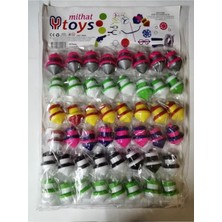 Yoko Toys Plastik Basmalı Kendinden Dönen Topaç (12'li Paket)