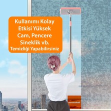 Turuncu Koli Çok Fonksiyonlu Cam Fırçası Silikon Cam Temizleme Sileceği Pencere Temizleme Aracı