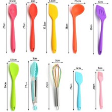 Xinhang Silikon Pişirme Eşyaları Set Mutfak Fırça Klip Kaşık Spatula Kepçe Yumurta Çırpıcı Mutfak Eşyaları Set 10/11 Adet Pişirme Araçları | Pişirme Aracı Setleri (Yurt Dışından)