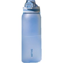 Diller D55 900ML Taşınabilir Spor Su Şişesi (Mavi)