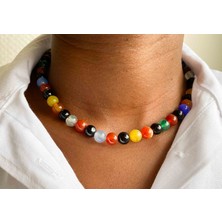 Mucize Taş Akik Doğaltaş Kolye 8 mm