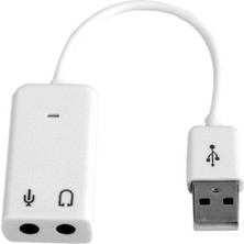 Robada USB Ses Kartı 7.1 Virtual Sound 3D 5hv2 Çevirici Dönüştürücü