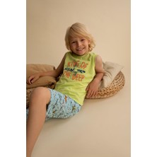 DeFacto Erkek Çocuk Baskılı Kolsuz Pijama Takım X7164A622HS