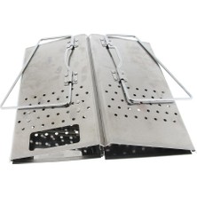 Remiel Cep Açık Kamp Seyahat Barbekü Izgara Paslanmaz Çelik Katlanır Kömür Sobası + Taşıma Çantası 17 *17 x 30 cm (Yurt Dışından)