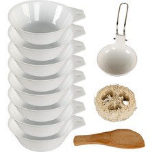Remiel Taşınabilir Kamp Kasesi Açık Pişirme Eşyaları Piknik Için Loofah Topu Bbq Beyaz 11 Parça (Yurt Dışından)