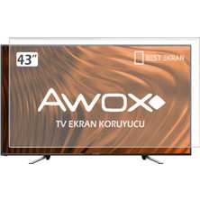 Best Ekran Awox 43ST Tv Ekran Koruyucu - Awox 43" Inç Kırılmaz Tv Koruyucu