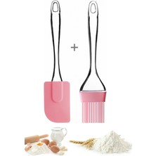 Tilbe Home Silikon Yağ Fırçası Silikon Yağ Sos Yumurta Fırçası Damla saplı Mutfak Hamur Spatula Fırça Seti