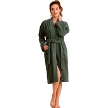 Pırıltı Collection Kimono Yaka Bornoz %100 Pamuk
