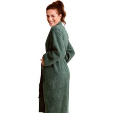 Pırıltı Collection Kimono Yaka Bornoz %100 Pamuk