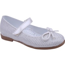 Papuç Sepeti Ortaç 2080 Kız Çocuk Balerin Cırtlı Babet Ayakkabı