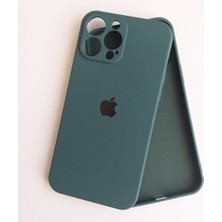 Gritty iPhone 13 Pro Max Uyumlu Lansman Içi Kadife Kamera Korumalı Silikon Telefon Kılıfı