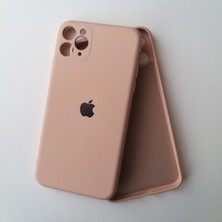 Gritty iPhone 11 Pro Max Uyumlu Lansman Içi Kadife Kamera Korumalı Silikon Telefon Kılıfı