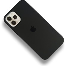 Gritty iPhone 12 Uyumlu Lansman Içi Kadife Silikon Telefon Kılıfı