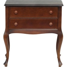 Mobilya Baba Swan Ceviz Komodin Telefonluk