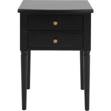 Mobilya Baba Pars Siyah Komodin Telefonluk