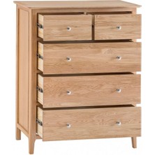 Mobilya Baba Turtle 5 Cekmeceli Şifonyer 100CM