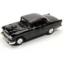 Motormax 1957 Chevrolet Chevy Belair Black Motormax 1:18 Ölçek