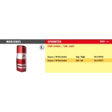 Mars Stop Lamba Mercedes Sprınter / Sol (2005 >) (Duysuz)