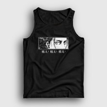 Presmono Unisex Siyah Eren Yeager Flowers Anime Attack On Titan Atlet