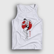 Presmono Unisex Beyaz Fighter Anime Hanma Baki Atlet