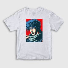 Presmono Unisex Çocuk Beyaz Joseph Joestar Anime Jojo T-Shirt