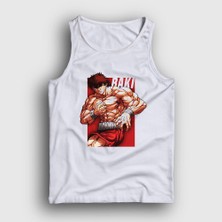 Presmono Unisex Beyaz Strong V2 Anime Hanma Baki Atlet